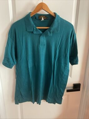 Eddie Bauer - Teal Short Sleeve Polo Shirt - Men’s Size X-Large